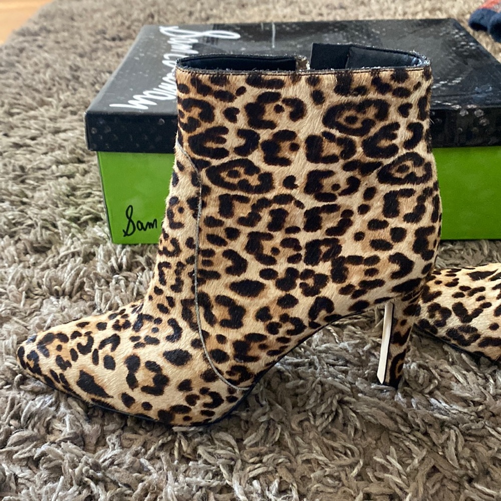 Sam Edelman leopard booties